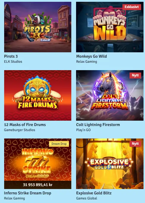 Bingo.com casino med bäst utdelning – höga RTP-spel