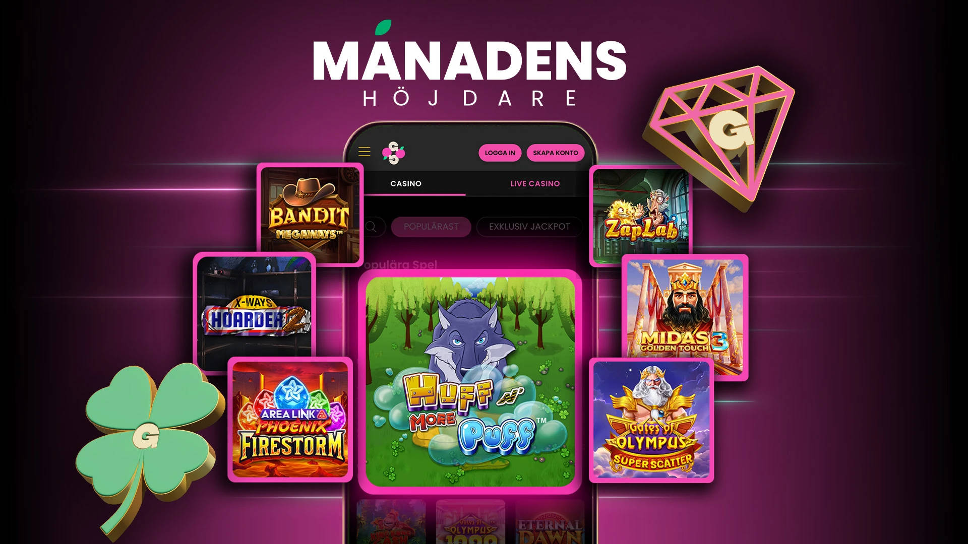 Gogo Casino med direktspel och snabba uttag