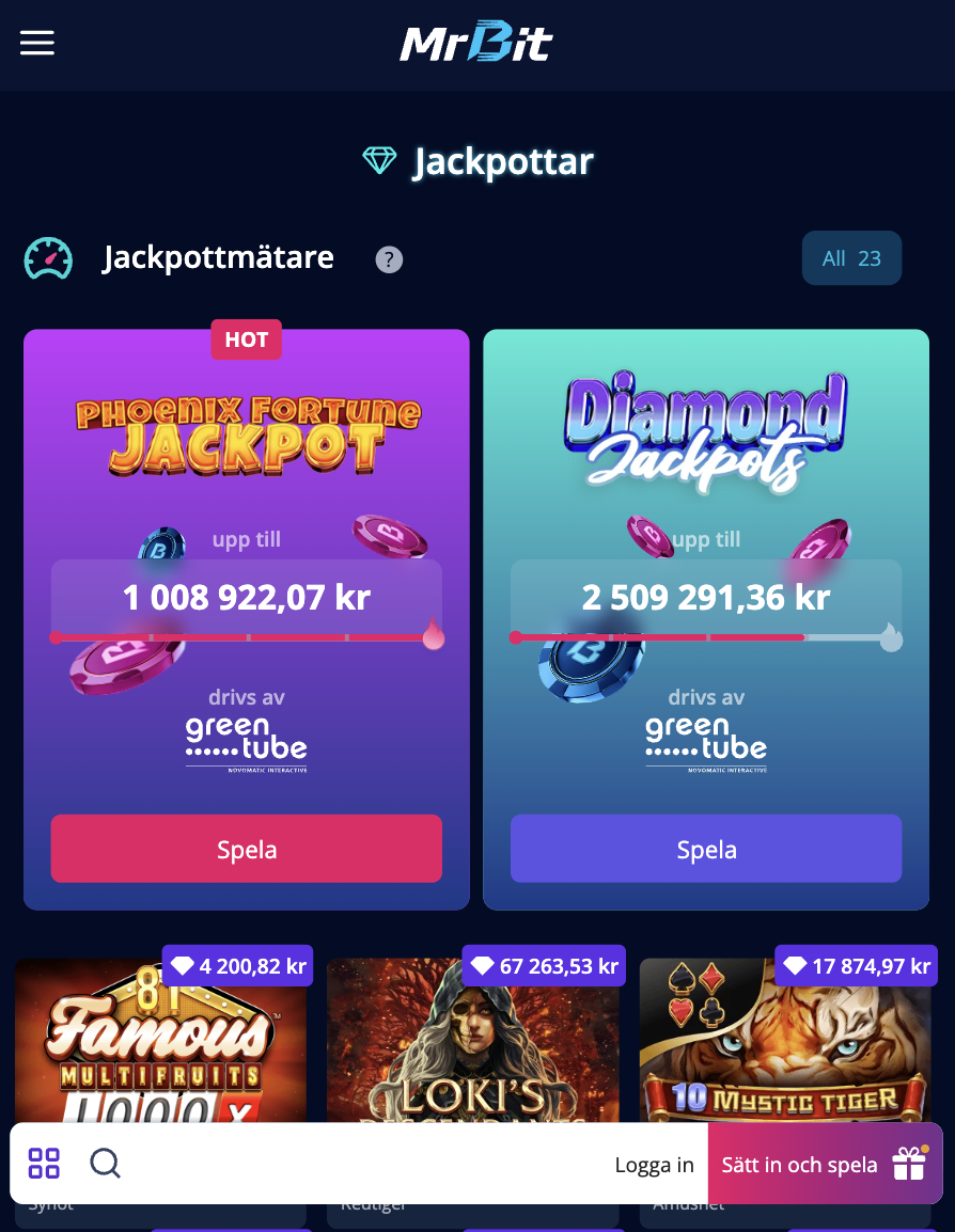 Mr Bit casino välkomstbonus